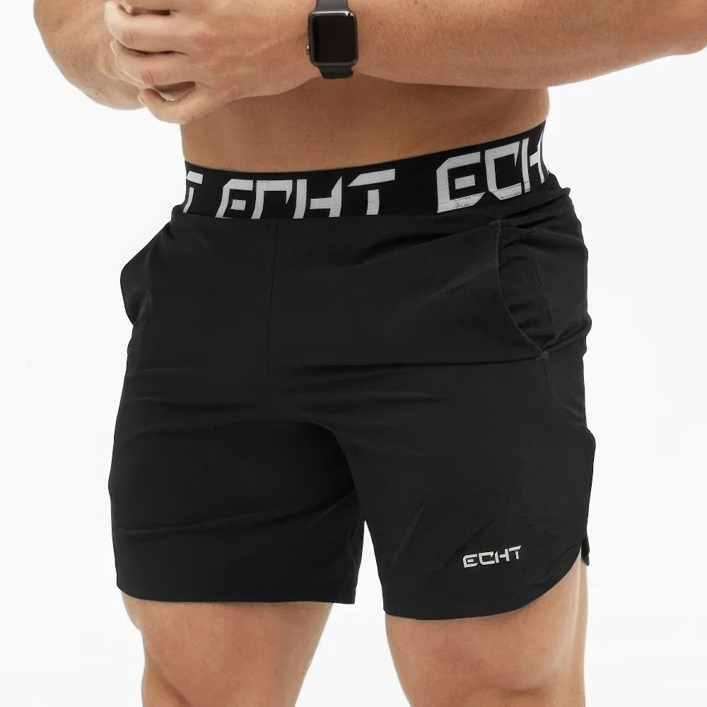 Men’s Performance Training Shorts – Lightweight Athletic Design with Elasticated Waist and Side Pockets