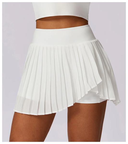 Women’s Pleated Tennis Skort – High-Waisted Active Style for Training and Court Wear
