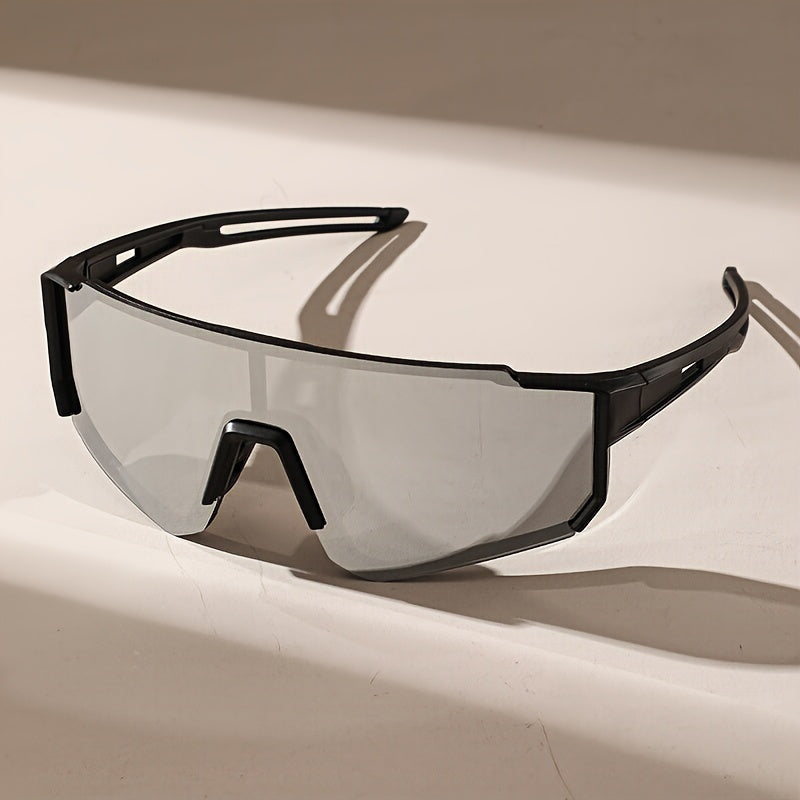 Men’s Shield Sports Sunglasses – Coated Wraparound Eyewear for Driving and Outdoor Activities