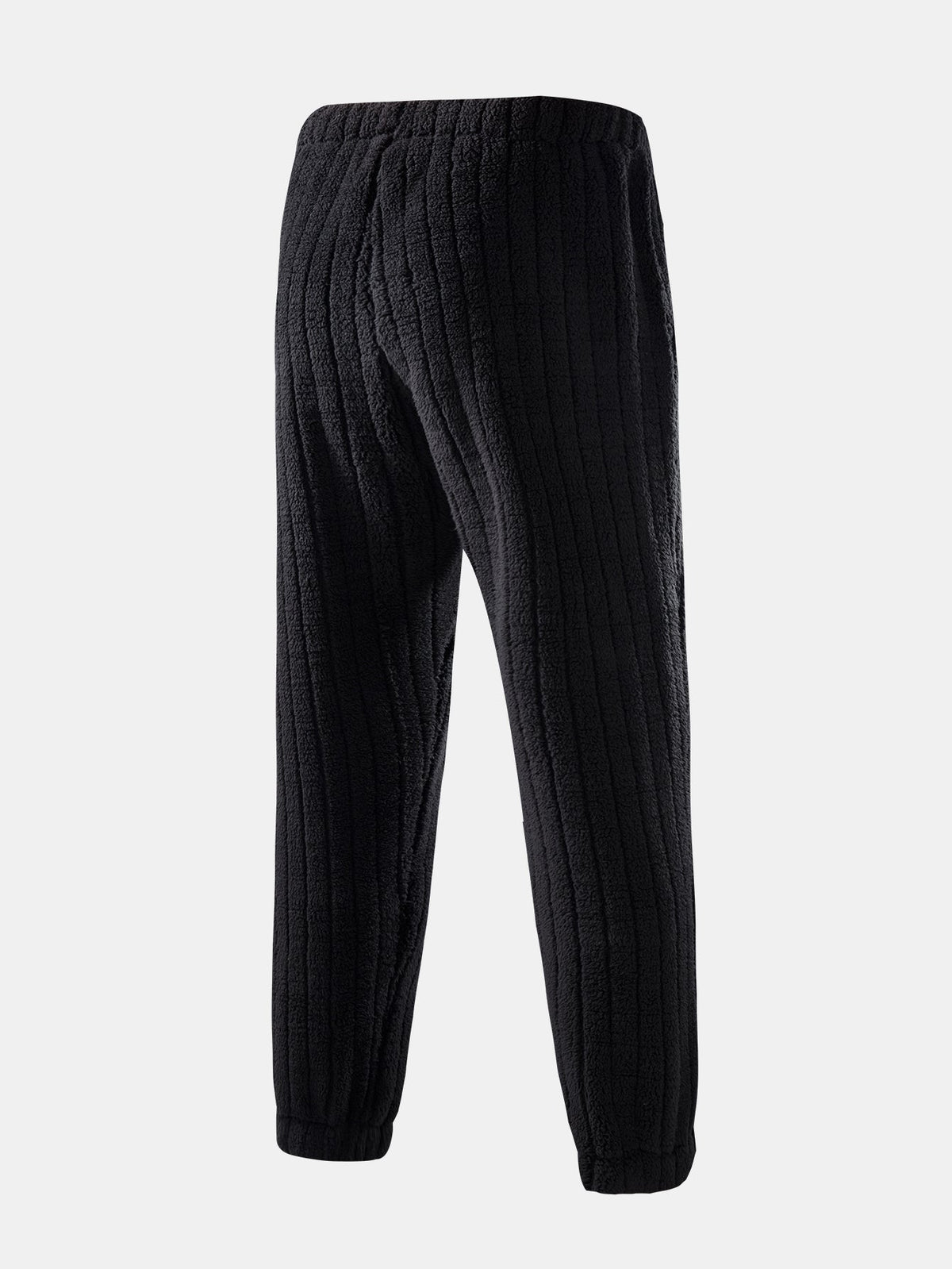 Men’s Zip-Up Teddy Fleece Tracksuit – Warm Relaxed Set for Winter Casual Wear