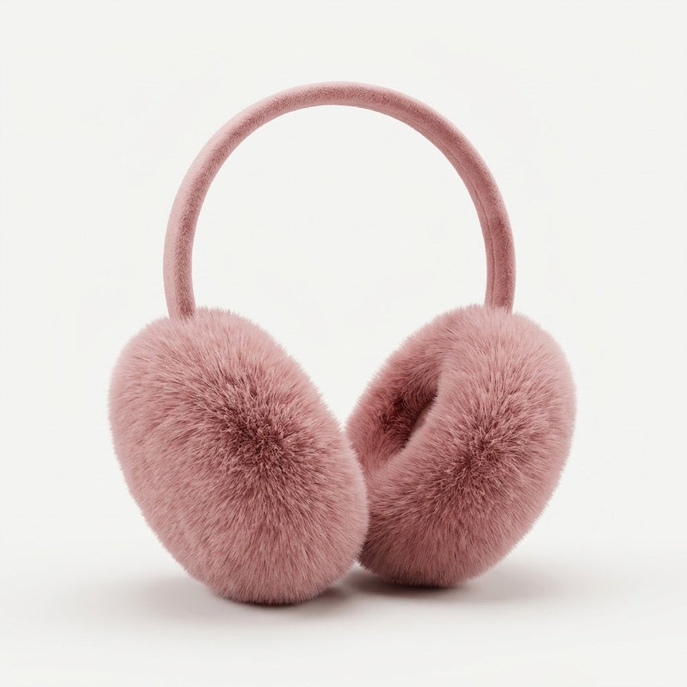 Women’s Plush Winter Ear Warmers – Soft Foldable Wind-Resistant Earmuffs for Outdoor and Daily Wear