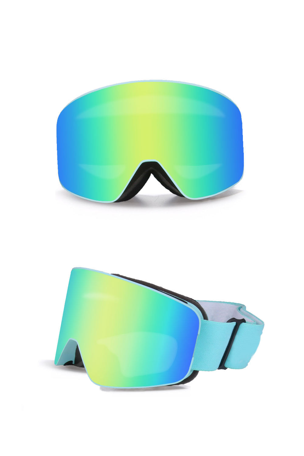 Men’s Dual-Lens Ski Goggles – Anti-Fog UV-Protective Wind-Resistant Snowboard and Outdoor Sports Eyewear