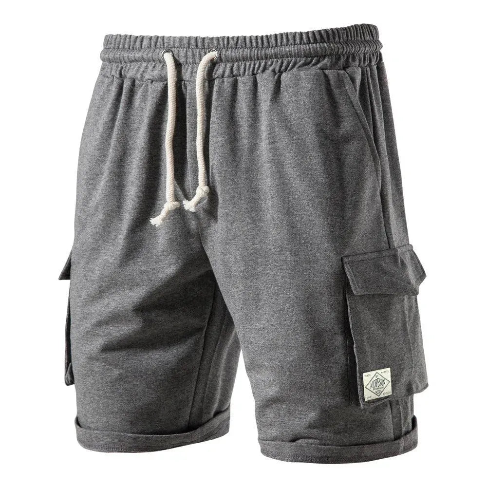 Men’s Relaxed Cargo Shorts – Elasticated Waist Design with Multi-Pocket Utility Storage and Casual Fit
