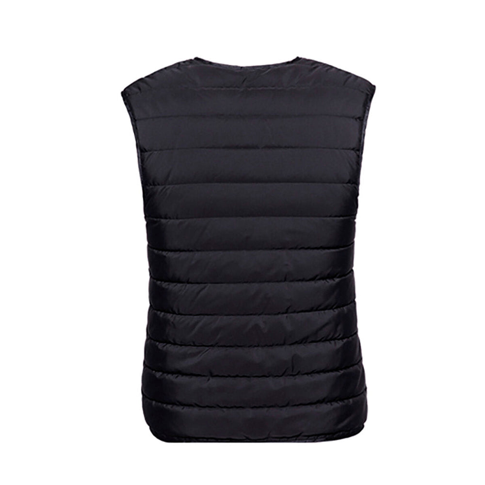Men’s USB Heated Quilted Vest – Adjustable Warm Water-Resistant Winter Gilet for Outdoor and Everyday Wear
