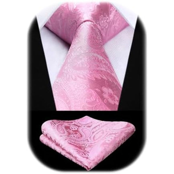 Men’s Paisley Jacquard Tie Set – Refined Formal Accessories for Weddings and Events