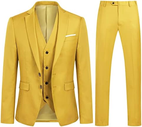 Men’s Slim Three-Piece Suit – Structured Tailoring for Weddings and Business