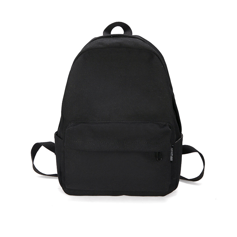 Unisex Large-Capacity Canvas Laptop Backpack – Minimalist School Bag with Spacious Multi-Pocket Storage