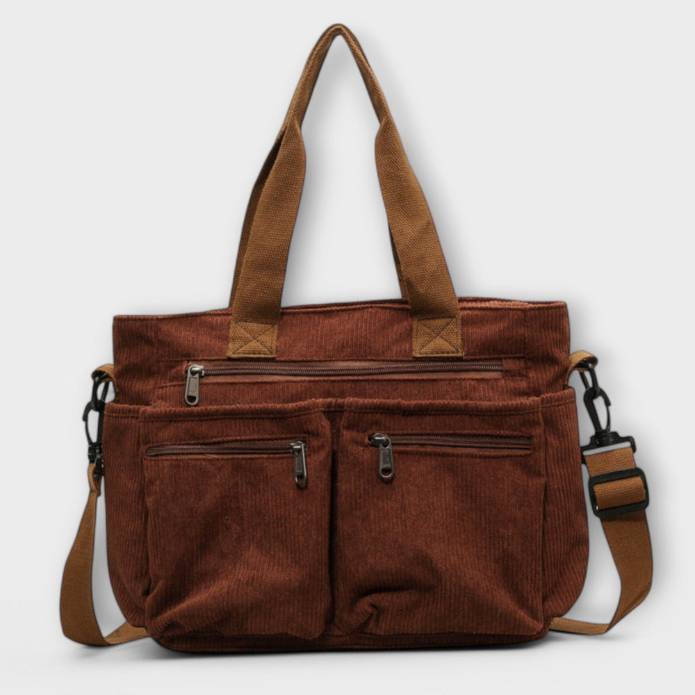 Women’s Multi-Pocket Tote Bag – Practical Dual-Carry Style for Work and Everyday Use