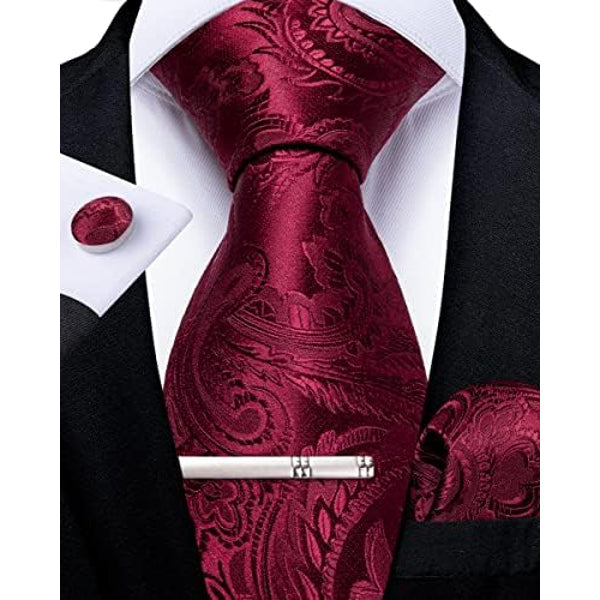 Men’s Paisley Formal Tie Set – Refined Accessories for Weddings and Special Events