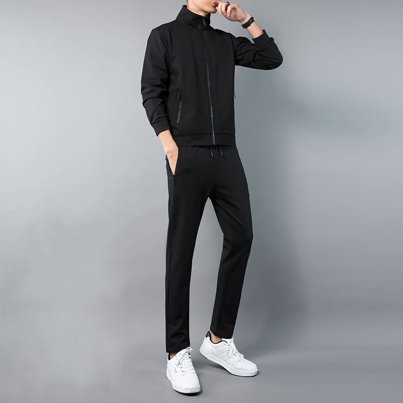Men’s USB Heated Tracksuit Set – Zip-Up Jacket with Adjustable-Waist Trousers