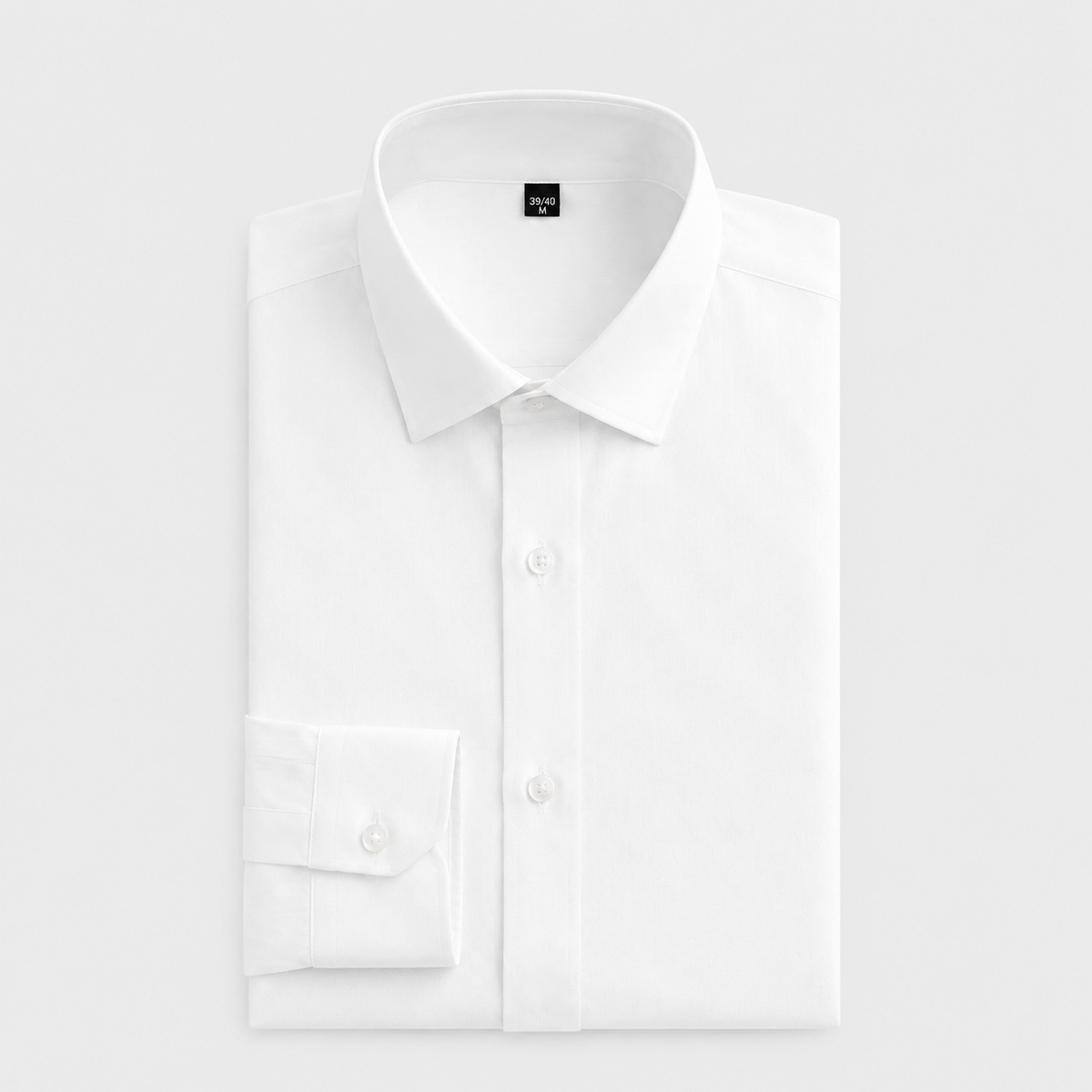 Men’s Classic Cotton Shirt – Structured Long-Sleeve Style for Business and Formal Dressing