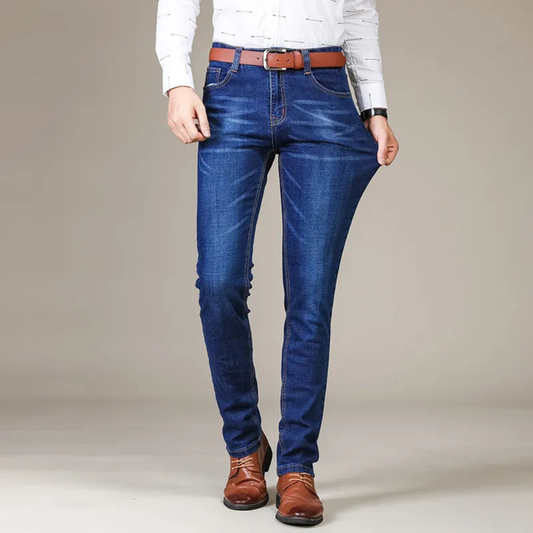 Men’s Slim-Fit Stretch Jeans – Dark-Wash Denim Trousers with Flexible Fit for Everyday Wear