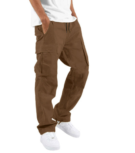 Men’s Multi-Pocket Cargo Trousers – Relaxed Workwear Pants for Everyday Utility