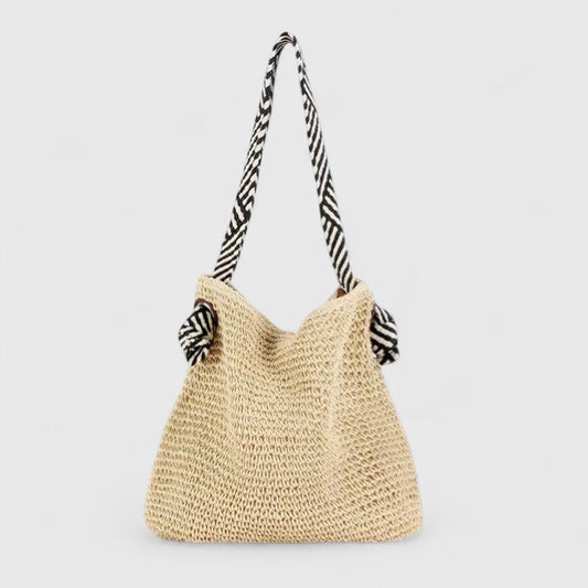 Women’s Woven Shoulder Tote Bag – Handmade Boho Carryall for Everyday and Travel