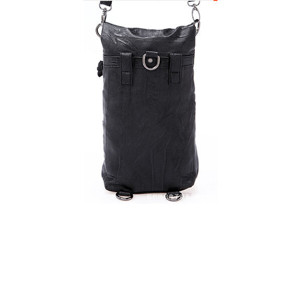 Men’s Faux-Leather Sling Bag – Multi-Pocket Crossbody Design with Adjustable Shoulder Strap