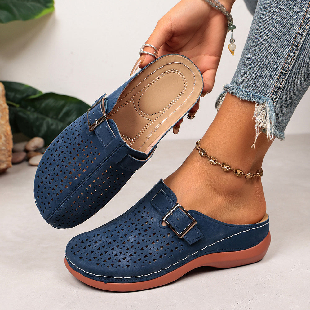 Women's Platform Clog Slippers - Black (US 5-12)