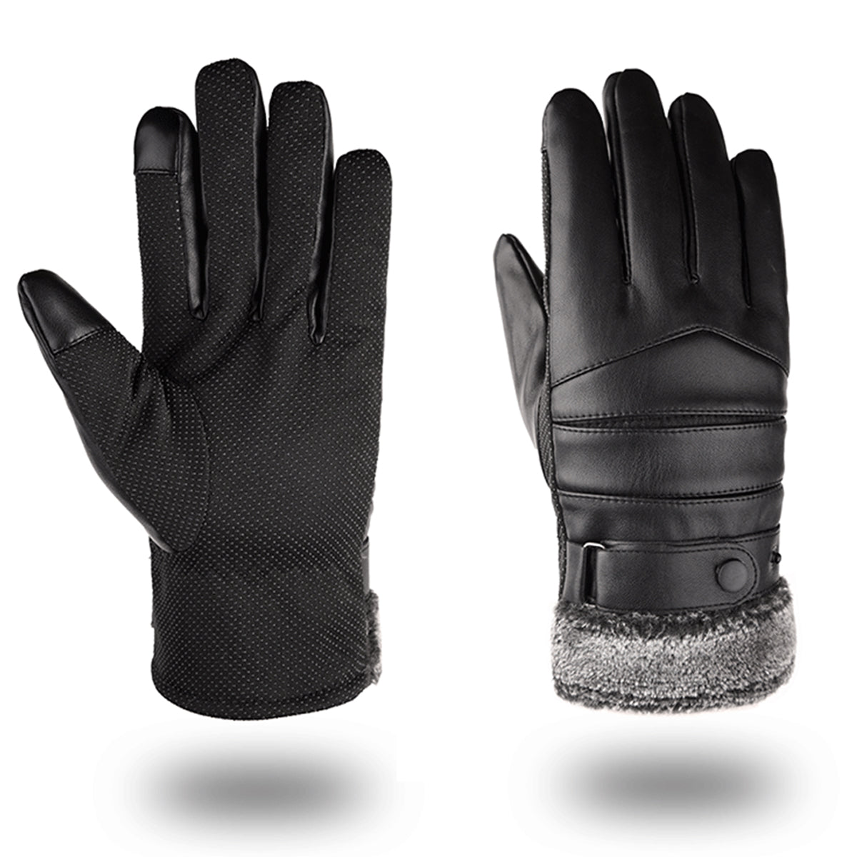 Men’s Thermal Ski Gloves – Waterproof Touchscreen Winter Gloves with Anti-Slip Grip