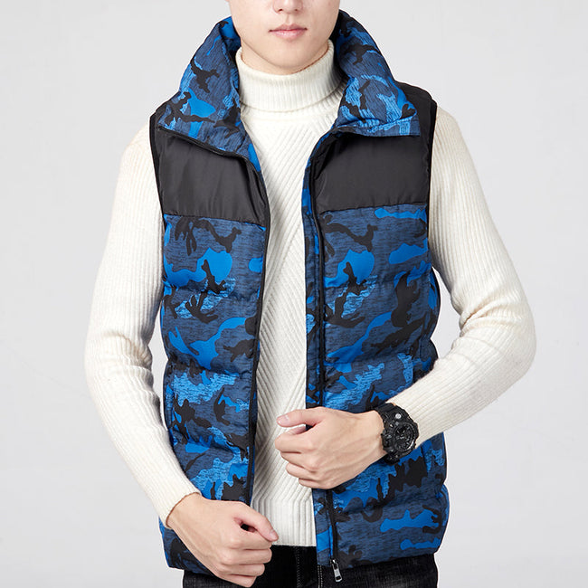 Men’s USB Heated Puffer Vest – Padded Outdoor Layer with Adjustable Temperature Control