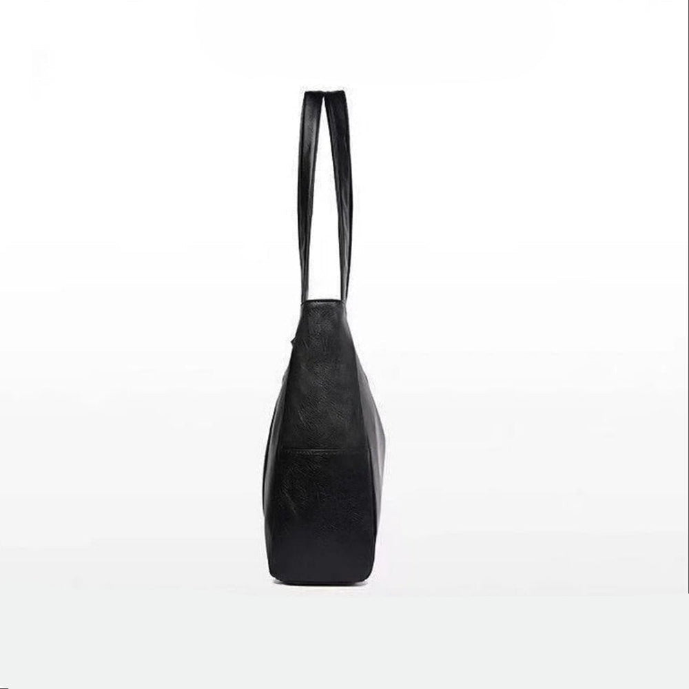 Women’s Soft Leather Shoulder Tote – Spacious Everyday Bag for Work and Travel