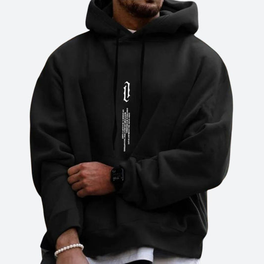 Men’s Oversized Graphic Hoodie – Relaxed Pullover Sweatshirt for Everyday Streetwear