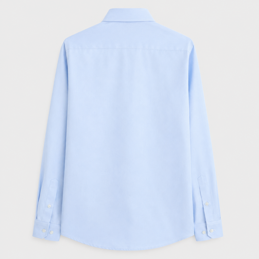 Men’s Breathable Cotton Dress Shirt – Refined Long-Sleeve Layer for Tailored Looks
