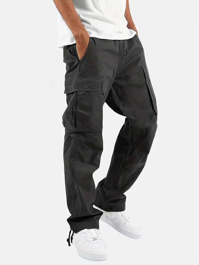 Men’s Cargo Trousers – Multi-Purpose Pockets with Wide Relaxed Fit