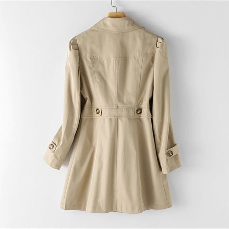 Women’s Single-Breasted Trench Coat – Tailored Transitional Layer for Smart Casual Wear