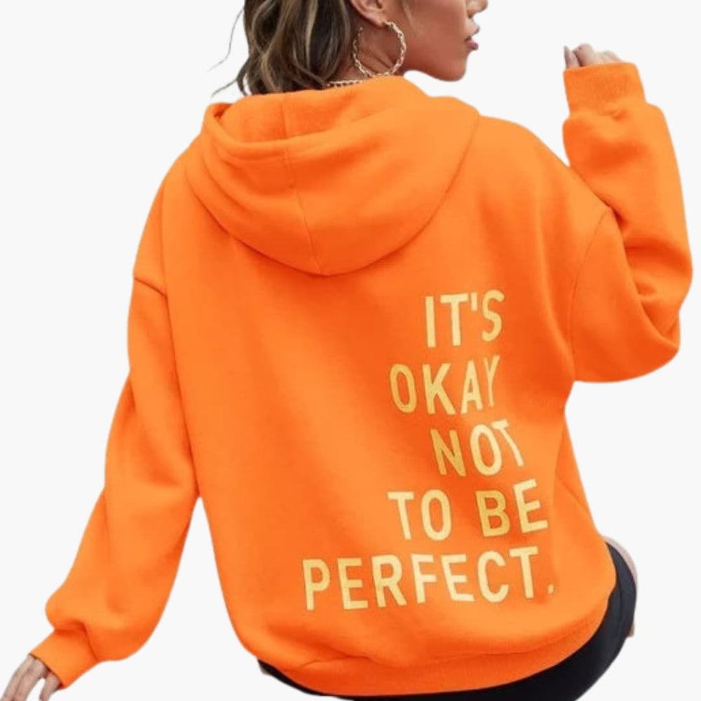 Women’s Oversized Hoodie – Large Back Print with Drawstring Hood