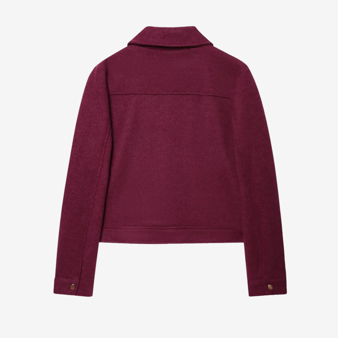 Women’s Cropped Zip Jacket – Structured Utility Layer for Autumn and Winter