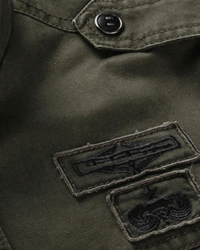 Men’s Utility Field Jacket – Regular Fit Multi-Pocket Layer for Autumn and Winter