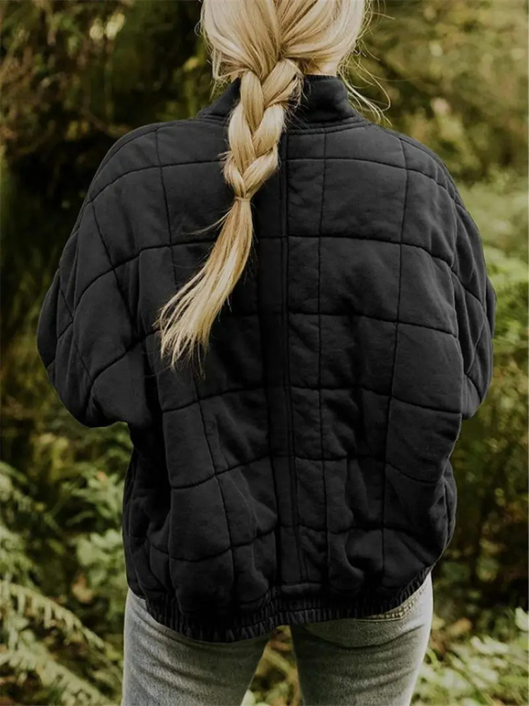 Women’s Oversized Quilted Winter Jacket – Warm Padded Layer for Cold-Weather Wear
