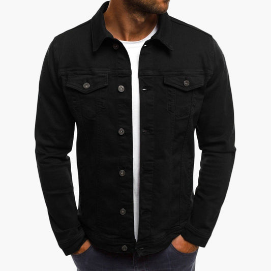 Men’s Slim Fit Transitional Jacket – Workwear Style in Dense Weave