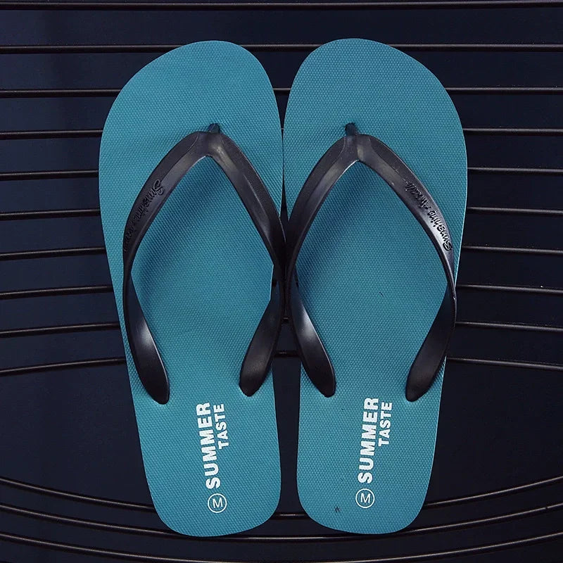 Men’s Lightweight Flip-Flops – Minimal Toe-Post Sandals with Cushioned Layered Sole for Summer Wear