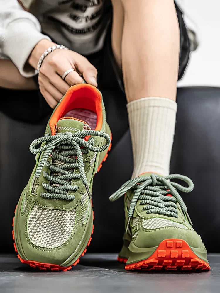 Men’s Breathable Mesh Trainers – Cushioned Casual Outdoor Sports Shoes