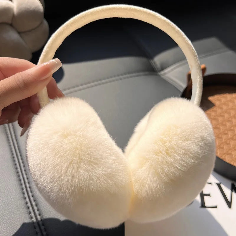 Women’s Faux-Fur Winter Earmuffs – Plush Ear Warmers for Skiing Travel and Everyday Outdoor Wear