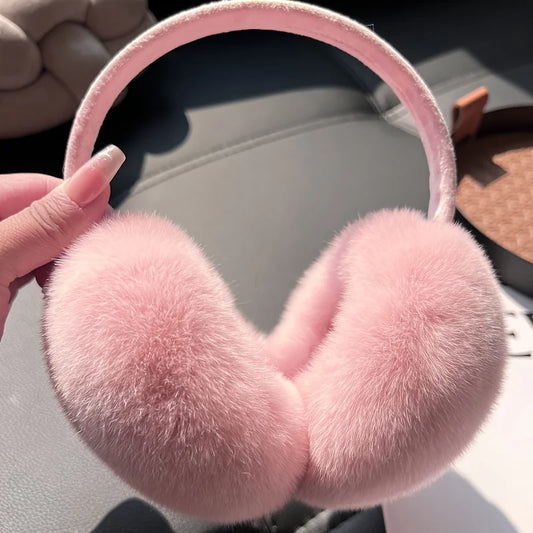 Women’s Faux-Fur Winter Earmuffs – Plush Ear Warmers for Skiing Travel and Everyday Outdoor Wear