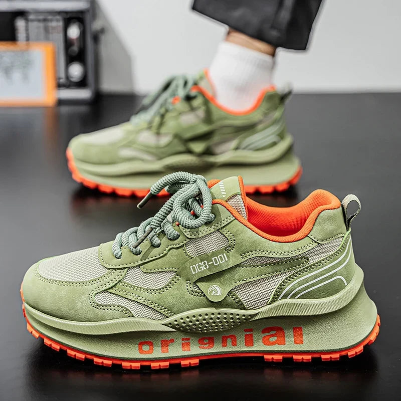 Men’s Breathable Mesh Trainers – Cushioned Casual Outdoor Sports Shoes