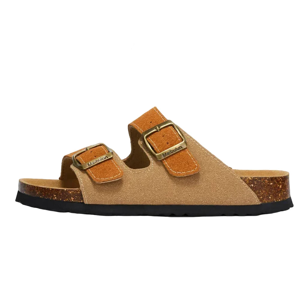 Women’s Plush-Lined Buckle Winter Slippers – Cosy Indoor Outdoor Sandals
