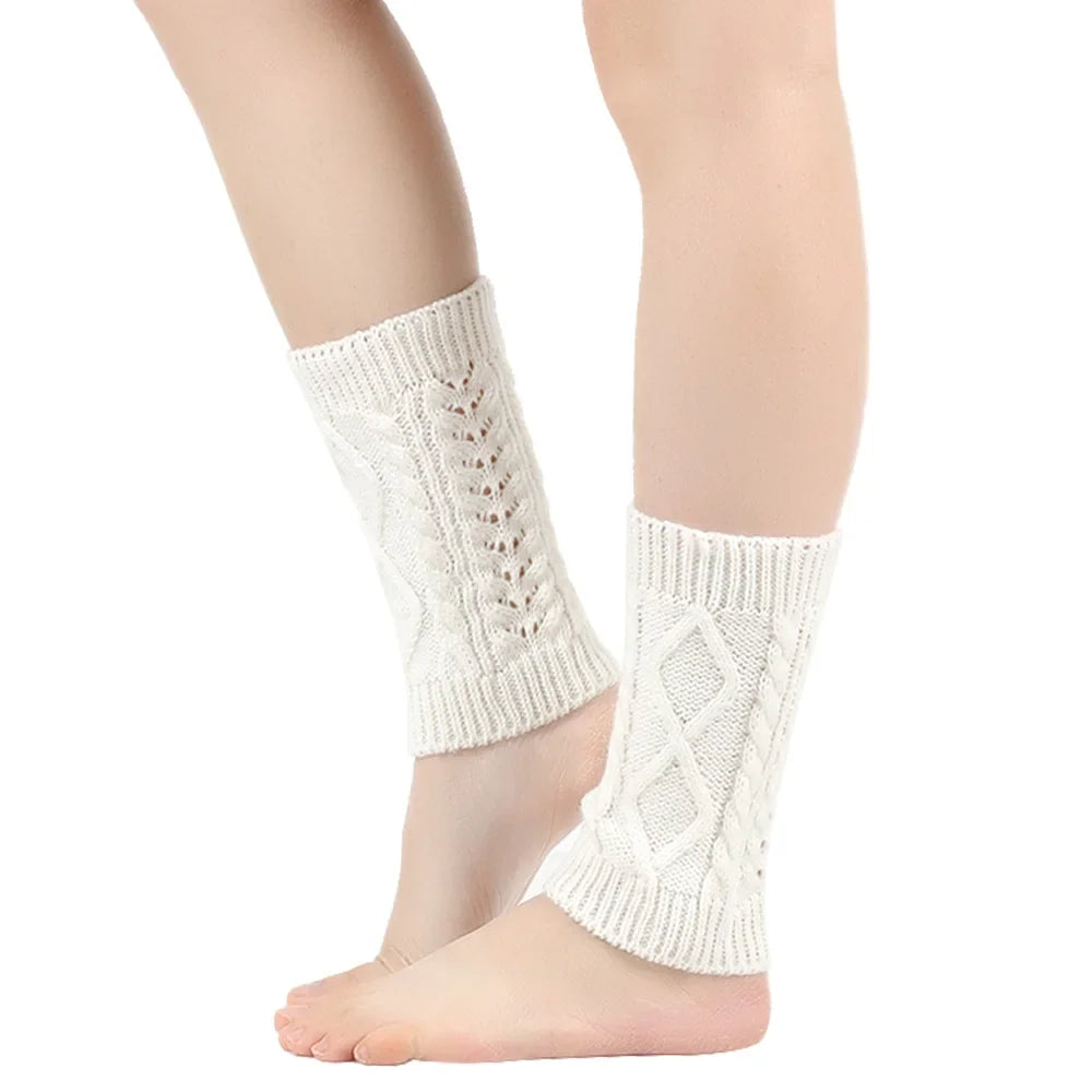 Women’s Cable-Knit Winter Leg Warmers – Soft Stretch Slouch Ankle Cuffs for Boots and Cold-Weather Layering