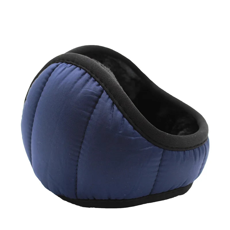 Men’s Foldable Plush Winter Earmuffs – Windproof Water-Resistant Ear Warmers for Cycling and Outdoor Wear