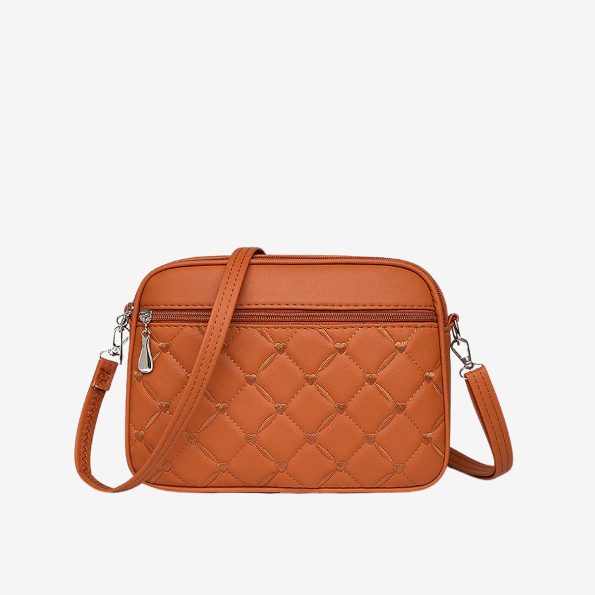Women’s Quilted Crossbody Bag – Compact Faux Leather Style for Everyday City Wear