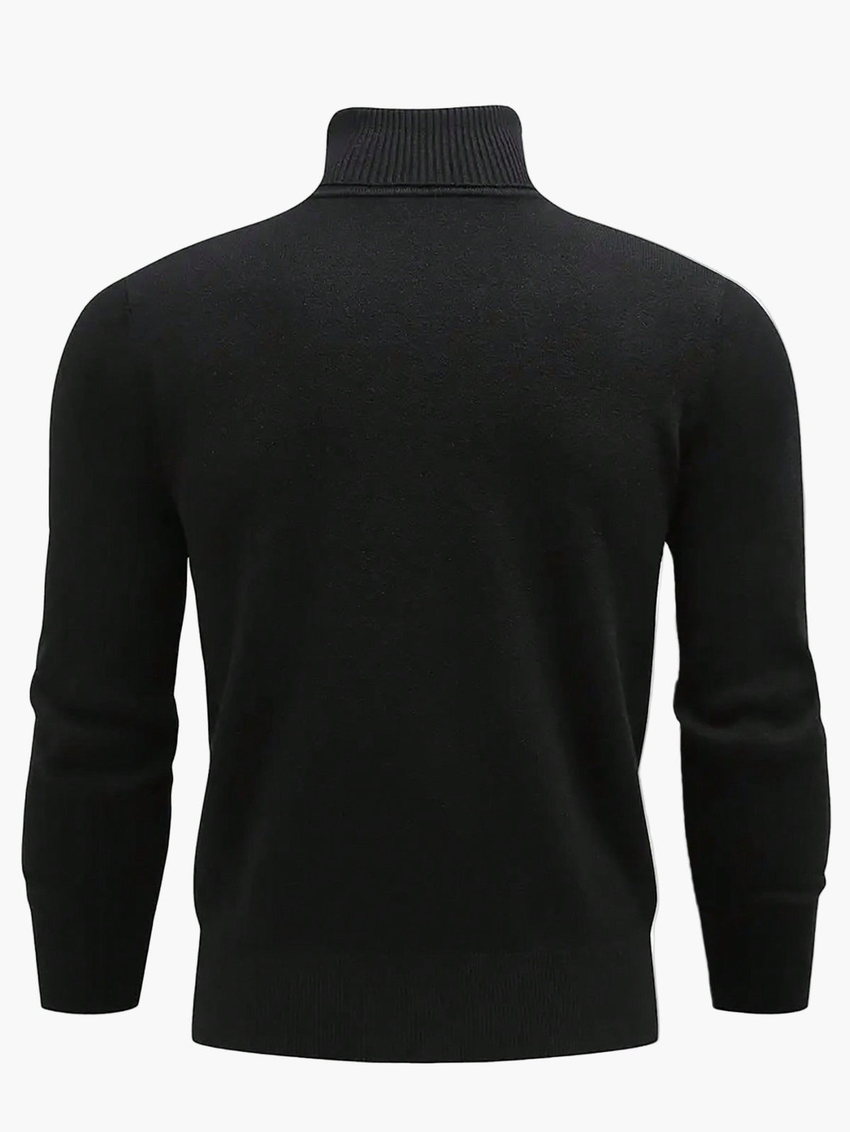 Men’s Slim Fit Roll-Neck Jumper – Stretch Knit, Machine Washable