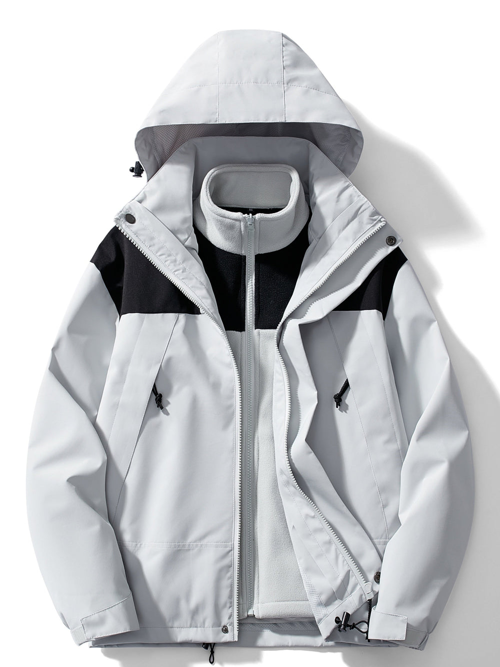 Women’s 3-in-1 Fleece-Lined Outdoor Jacket – Hooded Layer for Versatile Winter Wear