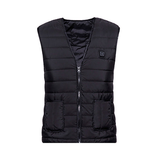 Men’s USB Heated Quilted Vest – Adjustable Warm Water-Resistant Winter Gilet for Outdoor and Everyday Wear