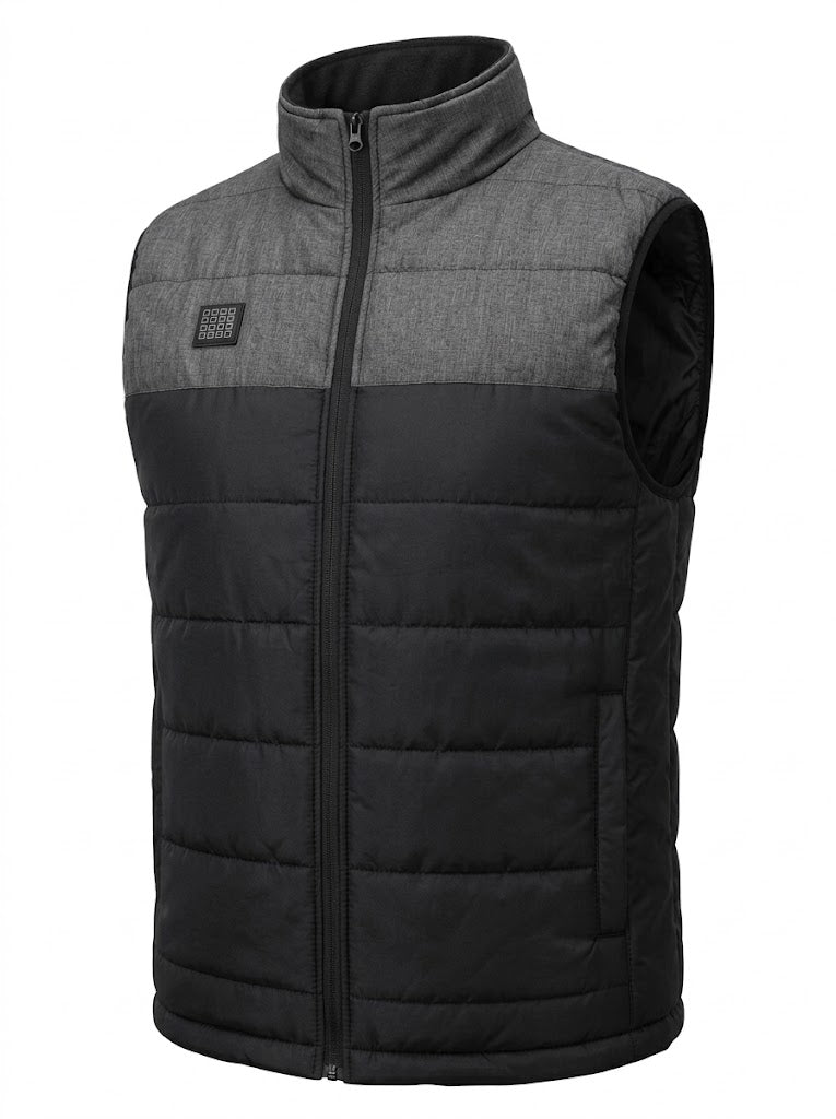 Unisex USB Heated Puffer Vest – High-Collar Winter Layer with Dual Heat Control