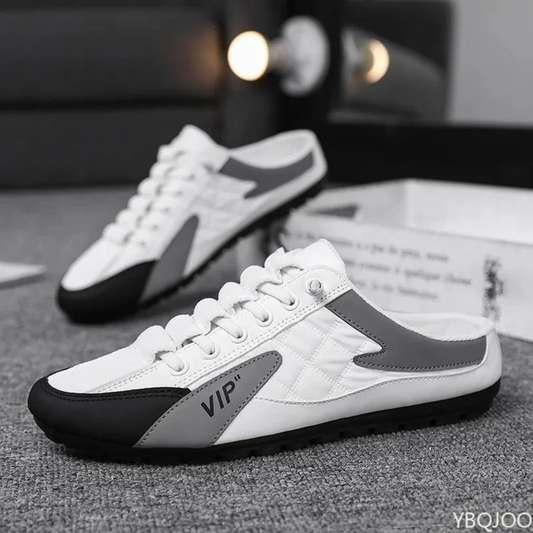Men’s Breathable Slip-On Mule Sneakers – Lightweight Casual Shoes for Summer and Travel
