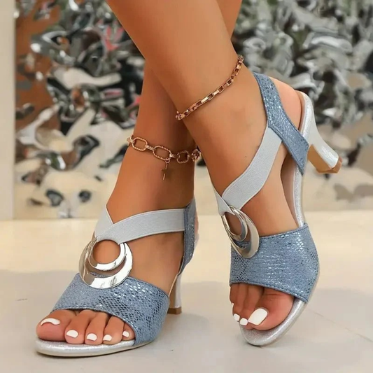 Women’s High Heel Slingback Sandals – Elegant Occasion Shoes for Weddings and Evening Events