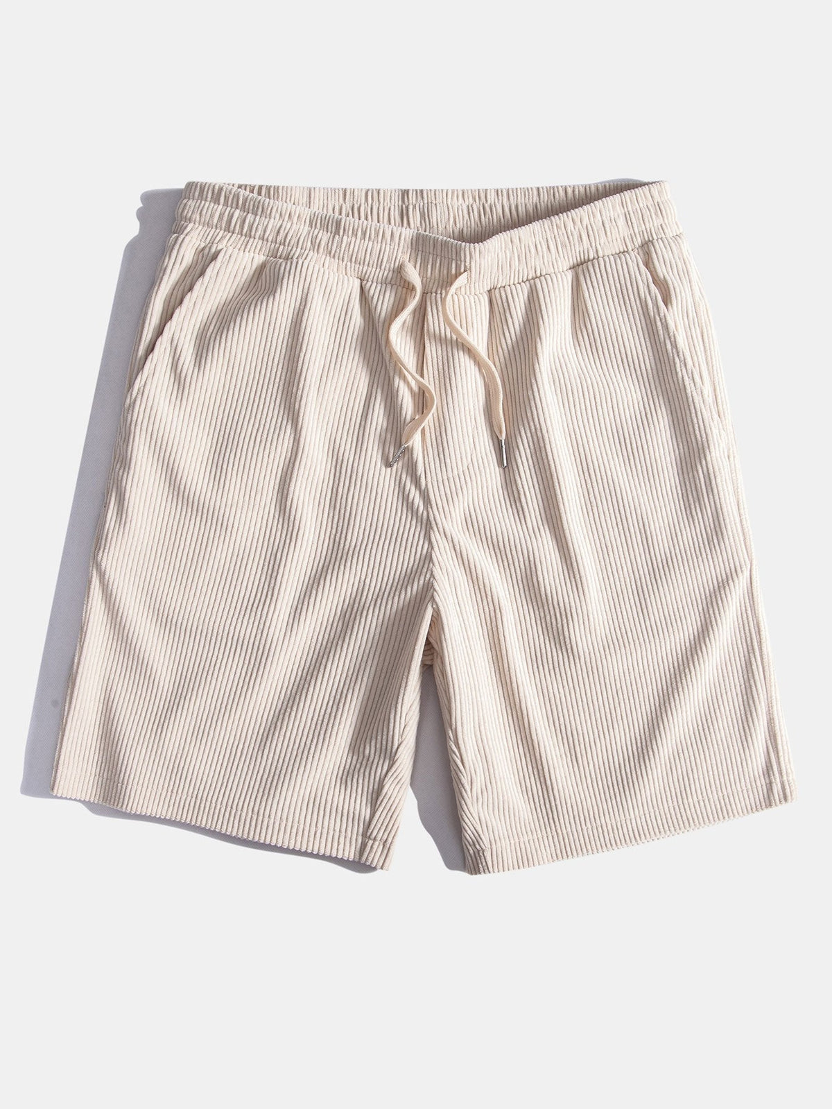 Men’s Ribbed Corduroy Shirt and Shorts Set – Regular Fit Summer Co-Ord