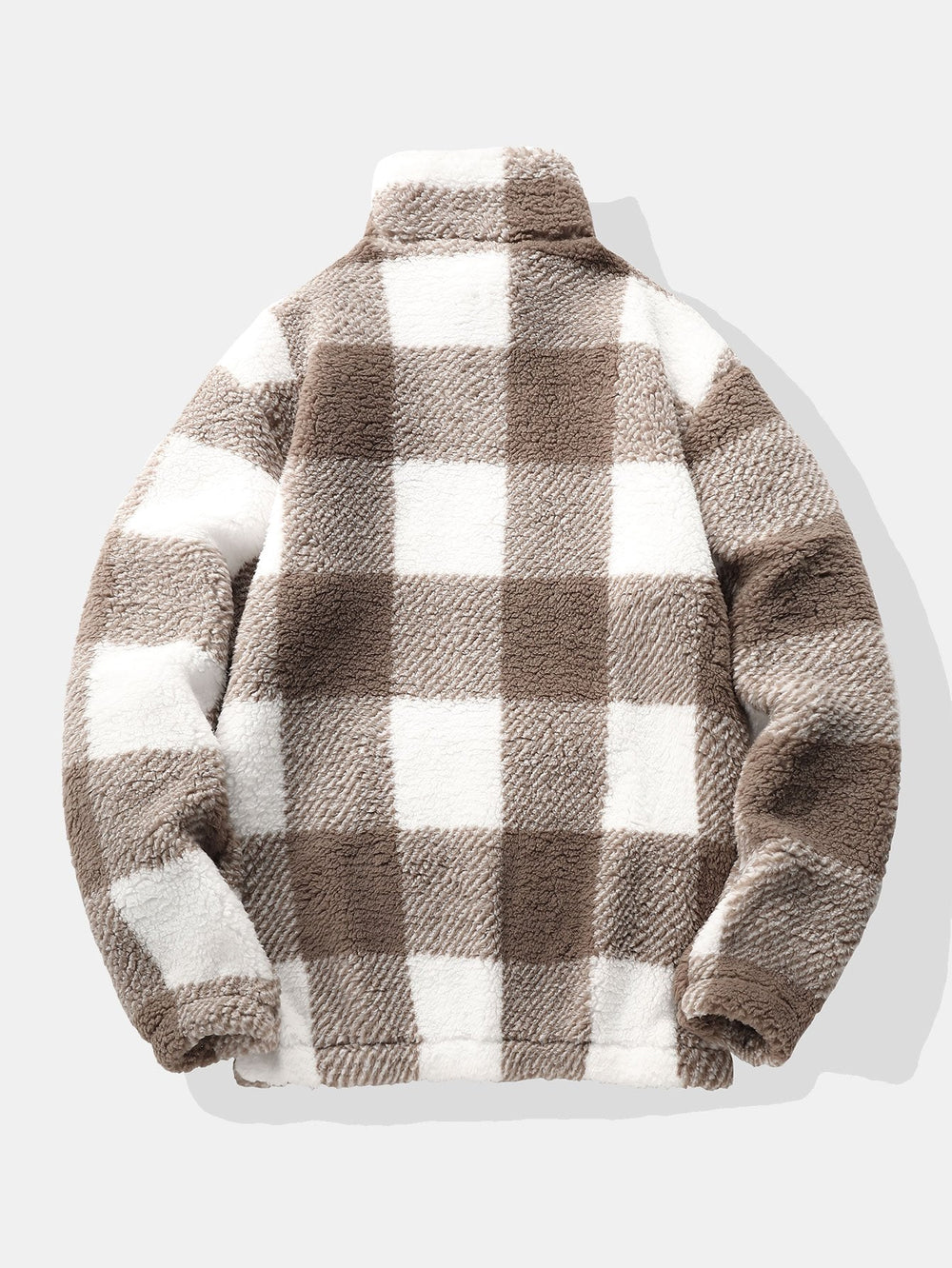 Men’s Teddy Fleece Quarter-Zip Sweatshirt – Relaxed Winter Pullover