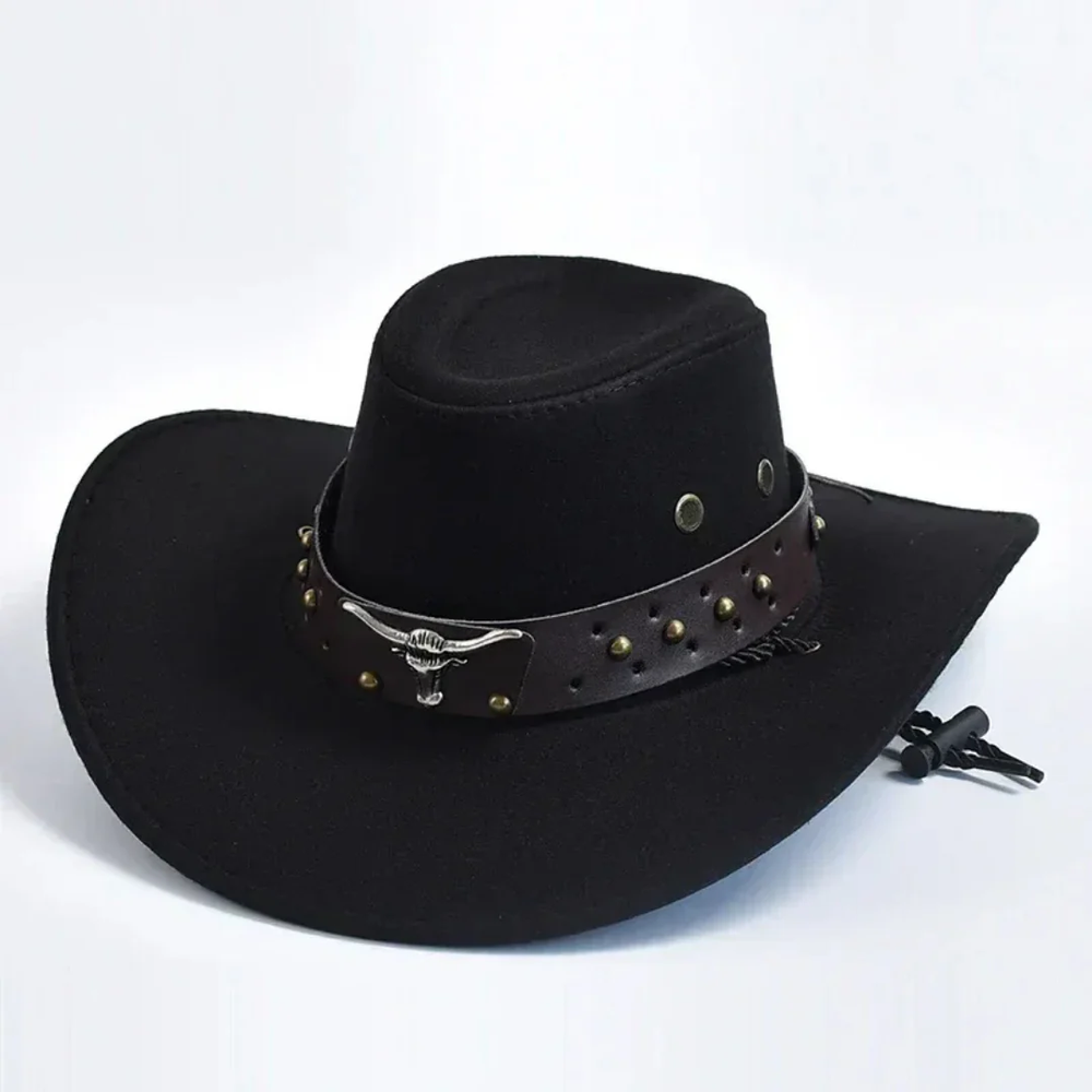 Men’s Western Cowboy Hat – Wide Brim Statement Style for Outdoor and Casual Wear